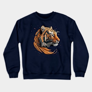 Paper Cut Tiger Crewneck Sweatshirt